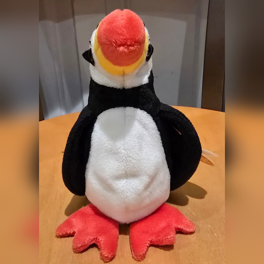 Mint Rare Retired 1997 TY “Puffer” the Puffin Beanie Baby 4181 Tag Errors 🚨